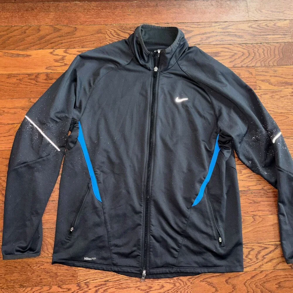 Men's Dark Gray Nike+ Zip Up jacket, size large